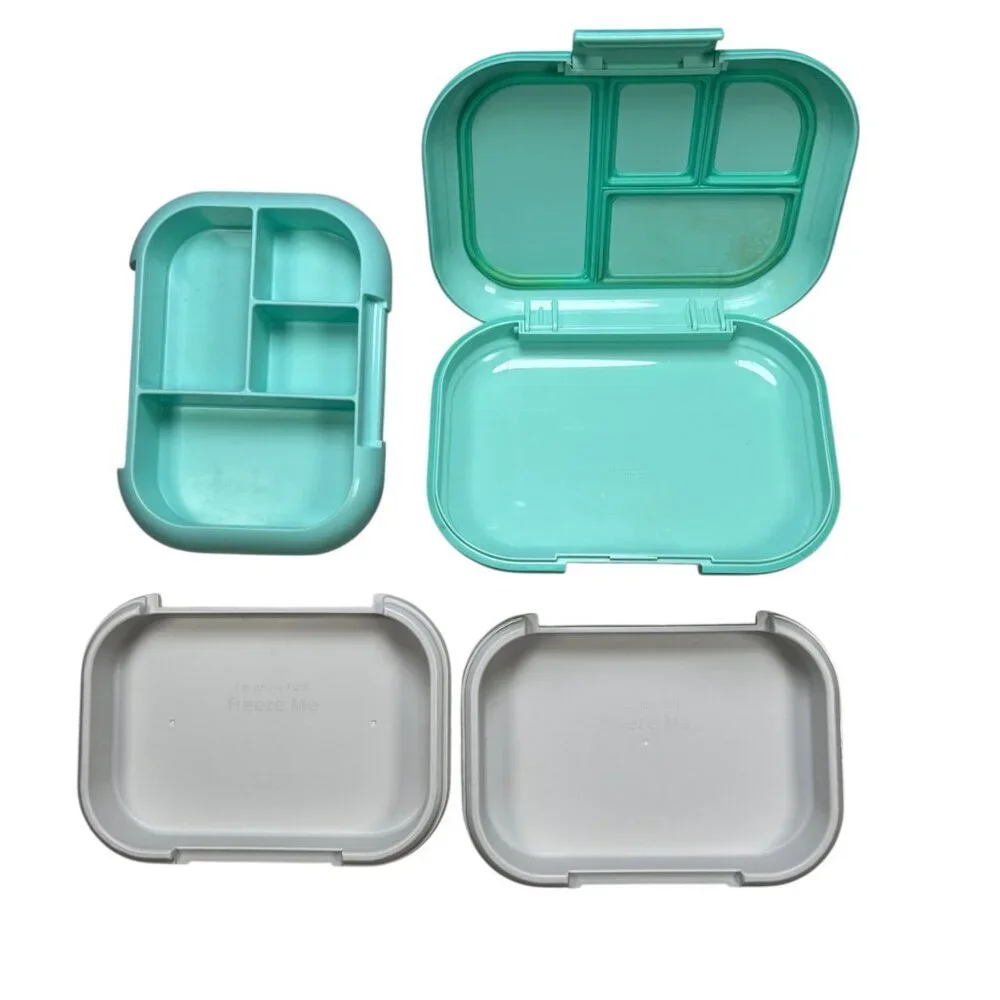 Bentgo Kids Chill Lunch Box Turquoise Freezer Packs Food Storage Kids Snack